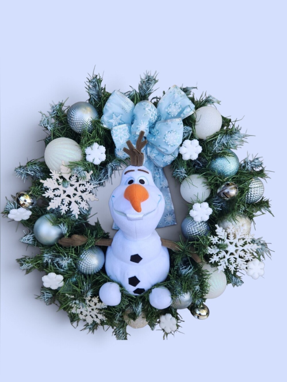 Handmade Olaf Frozen Winter Wonderland Wreath